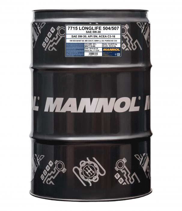 60 Liter Mannol 5W-30  7715 LONGLIFE 504/507  € 239,95