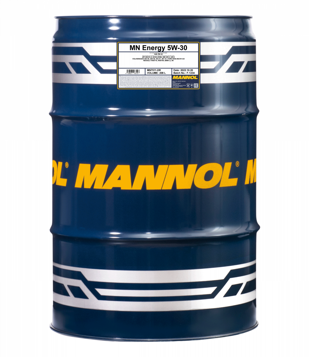 4 x 208 Liter Drum Mannol Energy  5W-30 - € 2295,00