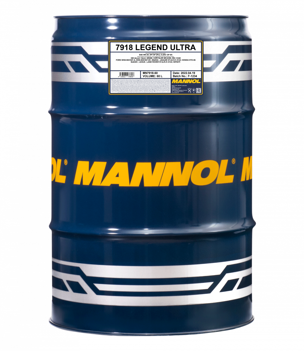60 Liter Mannol 0W-20 Legend Ultra - € 199,95