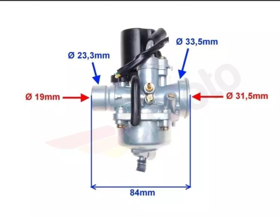 Carburateur 50cc 2Takt 19mm Met Filter - € 27,95