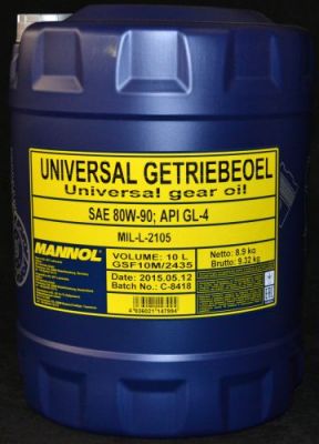 10 Liter Mannol Transmissieolie Universal 80W-90 - €39,95
