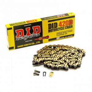 D.I.D. ketting (420D) met clip RB - 130 schakels - € 24,95