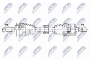 Aandrijfas OEM 44102-54P31000